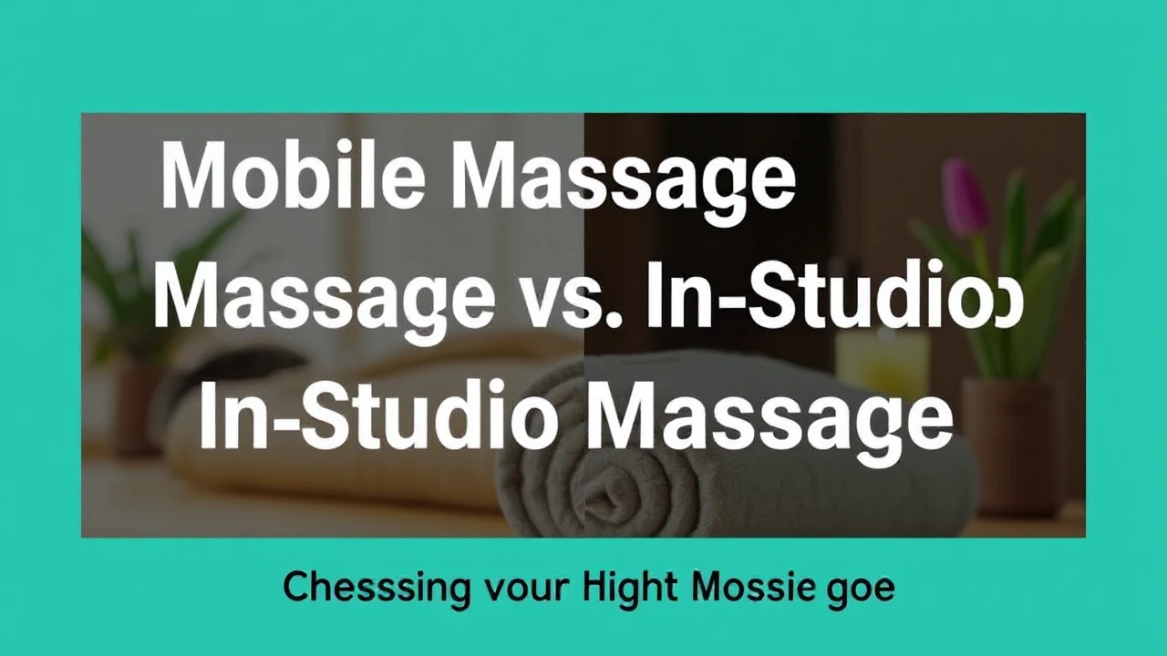 Mobile Massage vs. In-Studio Massage: Choosing the Right Option for You