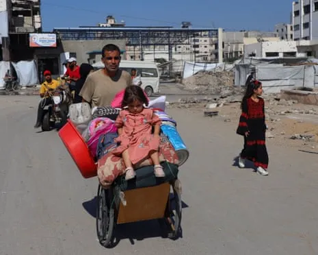 Fleeing away from Peril to Peril: Gaza Residents Face Heart-Wrenching Choice